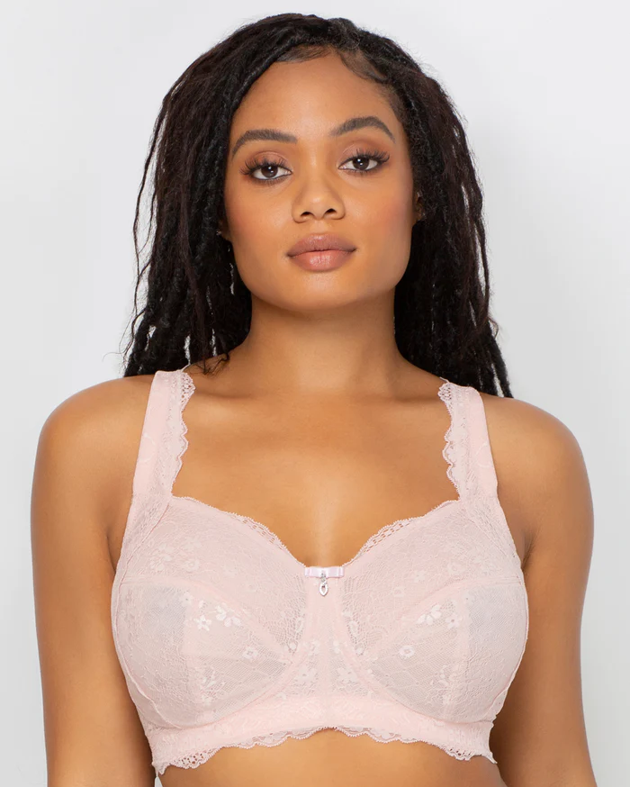 CURVY COUTURE 1320 LACE WIREFREE BRALETTE