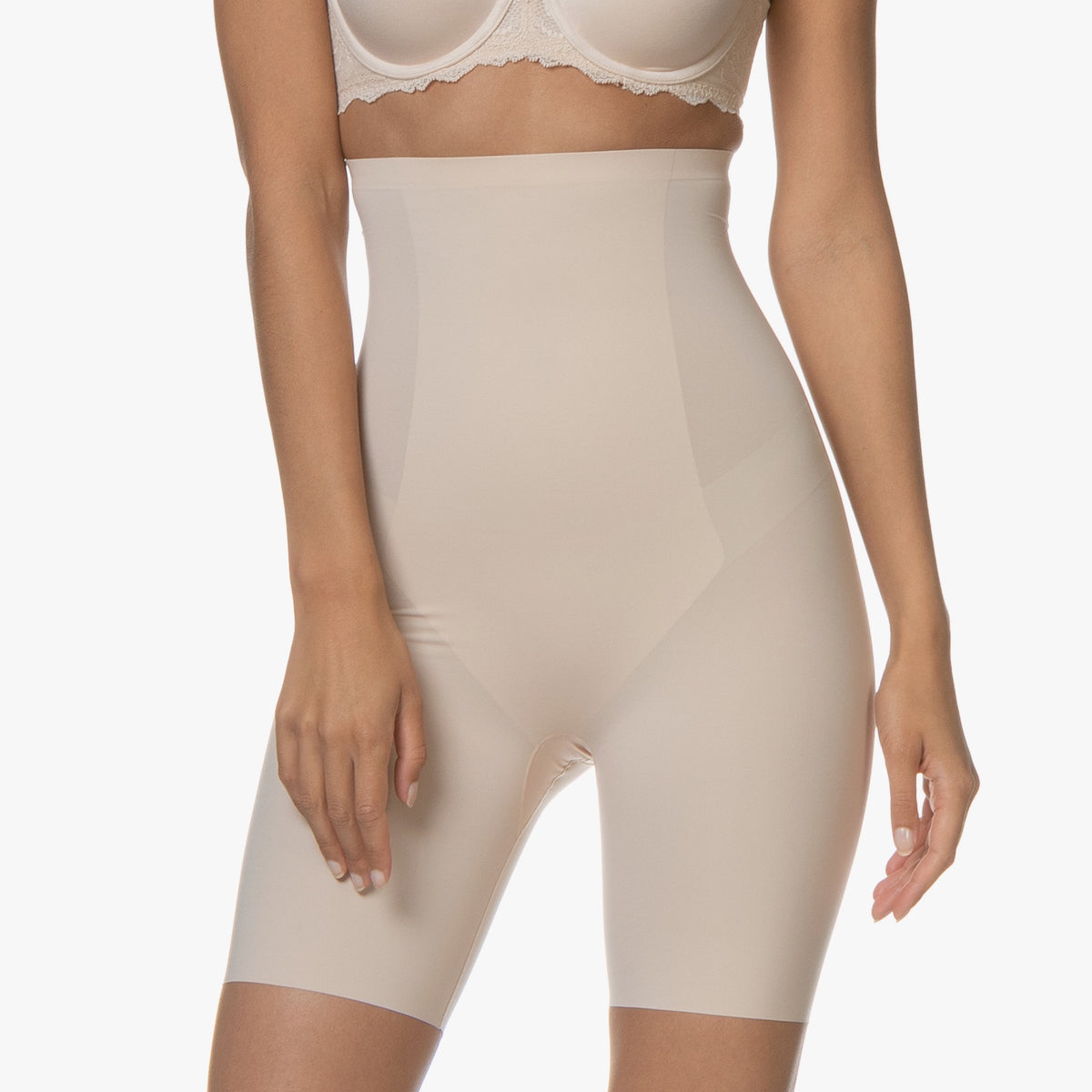 OZSALE  Spanx Spanx Women's Haute Contour-High-Waisted Mid-Thigh Short -  Soft Nude