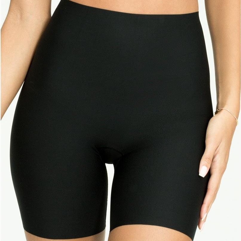 SPANX Women's Thinstincts Targeted High Waist Shorts, Very Black