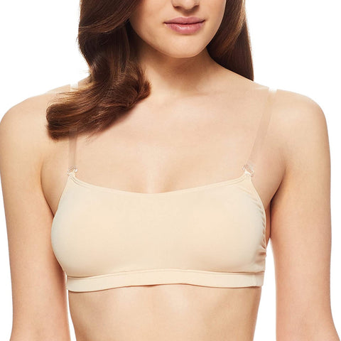 CAPEZIO 3564 BRATEK CAMISOLE BRA WITH CLEAR BACK AND STRAPS - Bra Tenders NYC