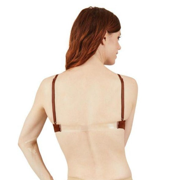 Capezio Women's Seamless Clear Back With Transition Straps sports