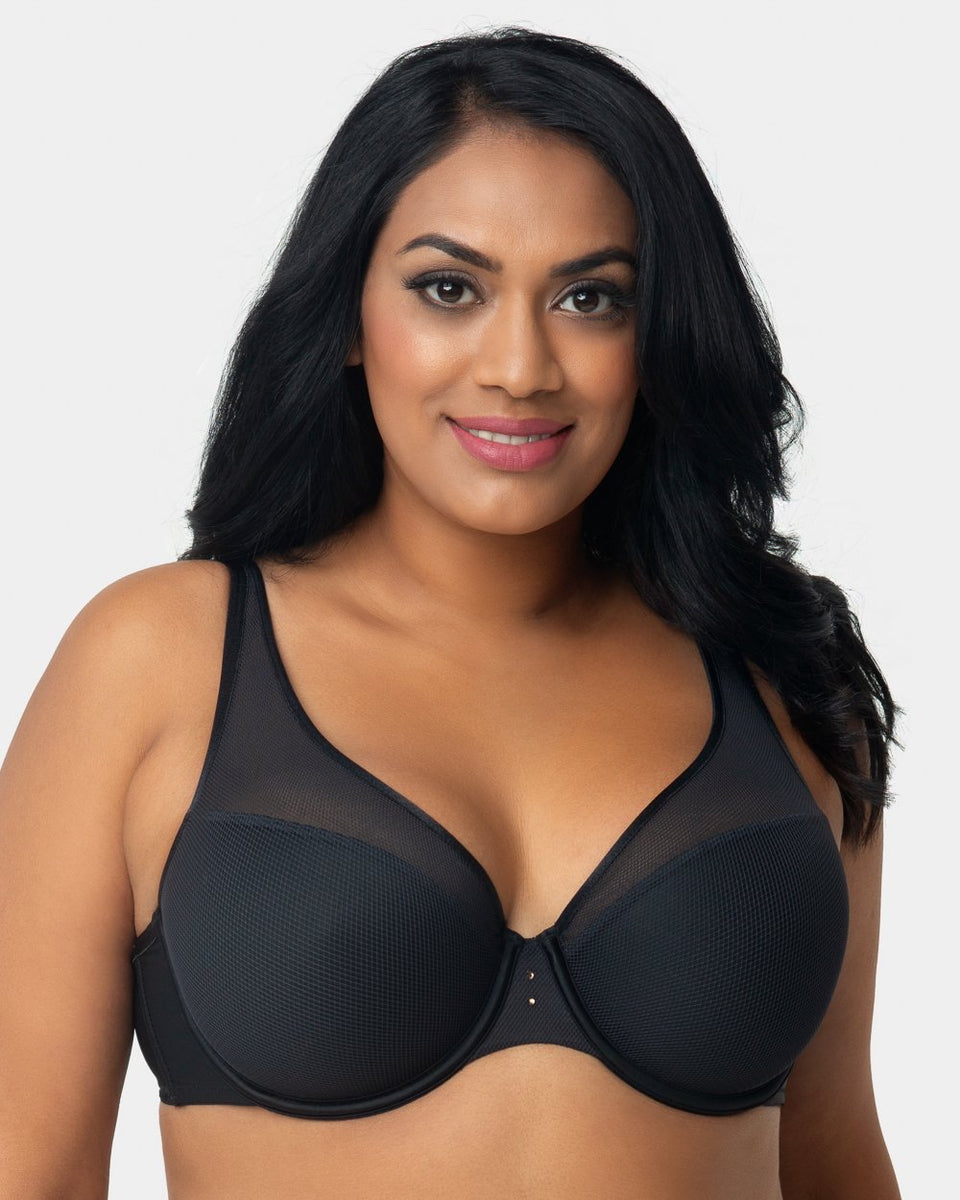 Buy online Black Nylon Plunge Bra from lingerie for Women by Curvy Love for  ₹629 at 45% off