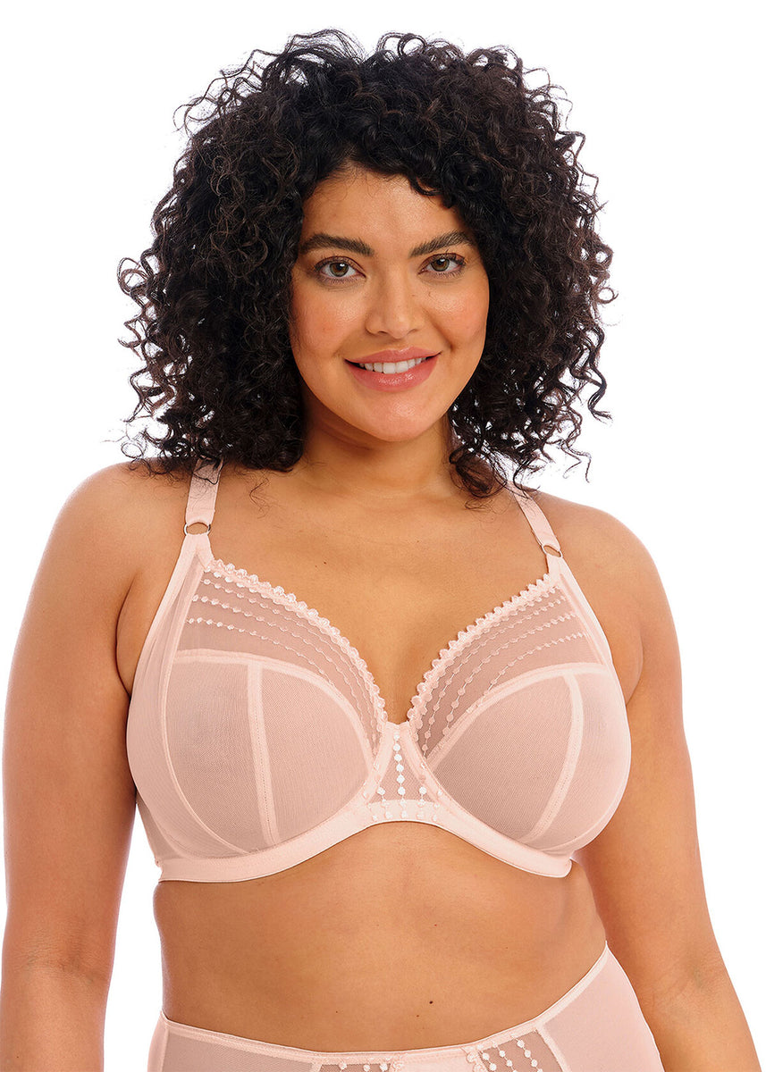 Elomi Matilda Banded Plunge Underwire Bra (8900),36K,Rose at  Women's  Clothing store