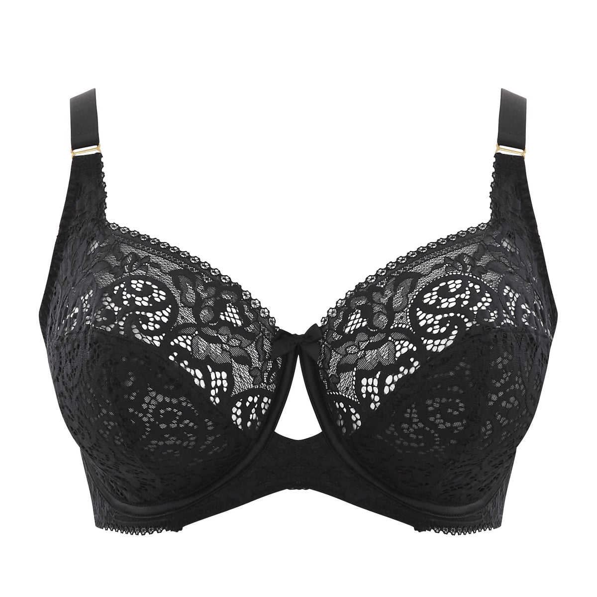 Buy Black Recycled Lace Full Cup Bra - 44DD, Bras