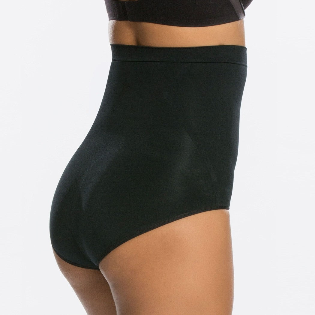 Spanx New & Slimproved Black Higher Power Panties, Barest, E