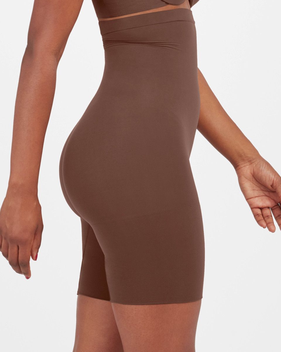 Spanx Higher Power shaping brief in chestnut brown