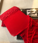 3 pair red queen size, lace top fishnet stay ups