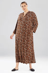 N by Natori LC0119 Cozy Animal Print Caftan - Bra Tenders NYC