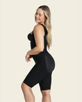BT 018688 KNEE LENGTH BODY SHAPER WITH FIRM COMPRESSION WITH WIDE STRAP - Bra Tenders NYC