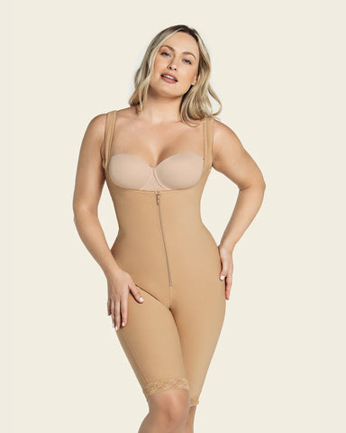 BT 018688 KNEE LENGTH BODY SHAPER WITH FIRM COMPRESSION WITH WIDE