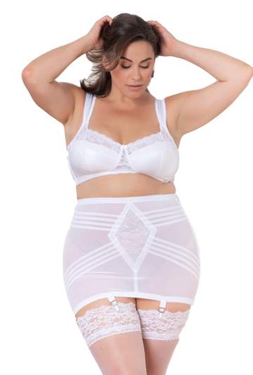 Girdle  Open Bottom Firm Control Girdle with Suspender - What