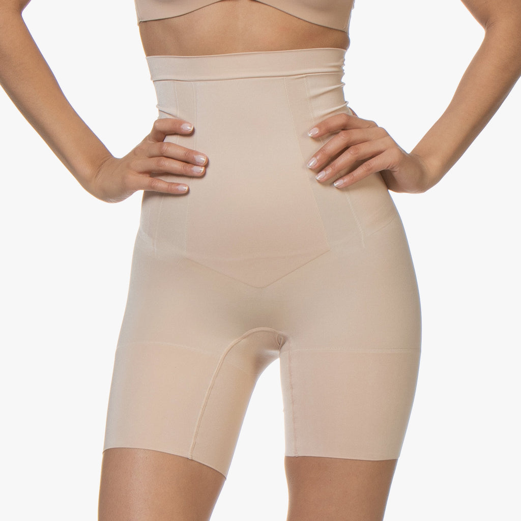 Assets SS3415 Clever Controllers High-Waist Mid-Thigh Shaper Black