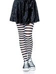 BT 71 BLACK AND WHITE STRIPED TIGHTS O/S