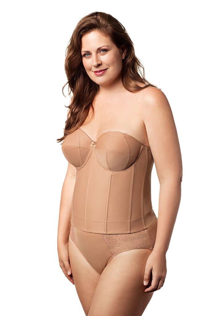 Elila Long Strapless Longline Bra (6421) : : Clothing, Shoes &  Accessories