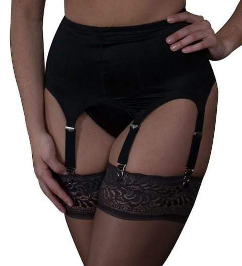 Lace Suspender Belt Six Strap - The Big Tights Company