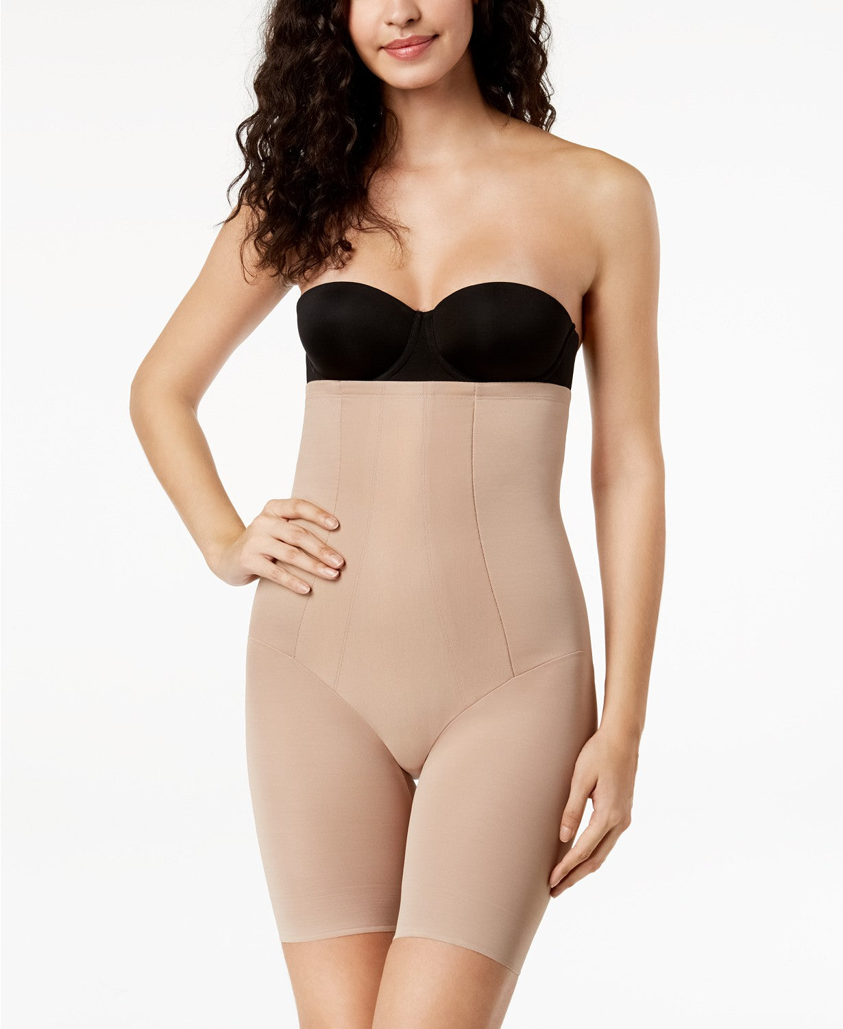 Miraclesuit Womens Fit & Firm High-Waist Mid-Thigh Shaper Style-2358