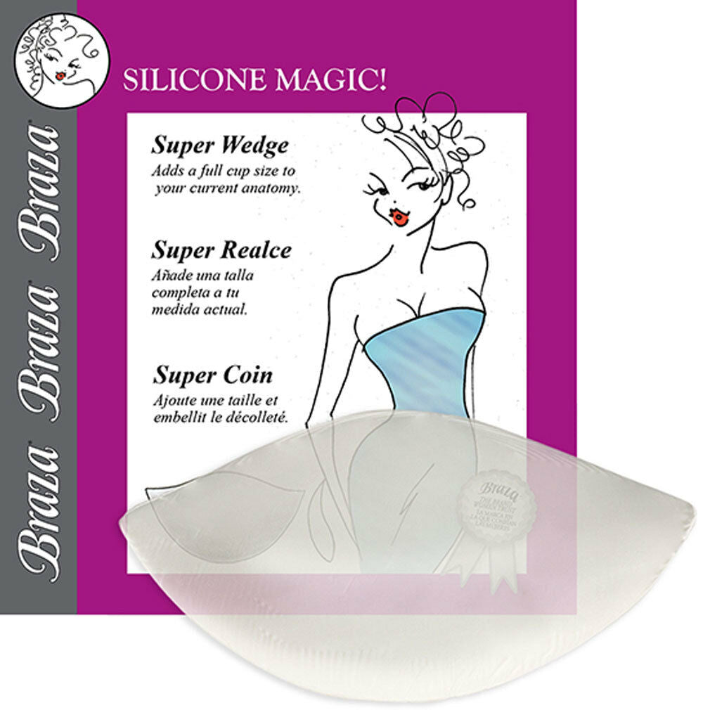 Silicone Dolly Clear and Cocoa color Silicone Bra insert pads