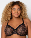 CURVY COUTURE 1311 SHEER MESH FULL COVERAGE UNLINED UNDERWIRE BRA - Bra Tenders NYC