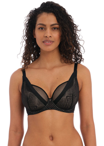 Freya Fancies Underwire Plunge Bra - Black - Curvy