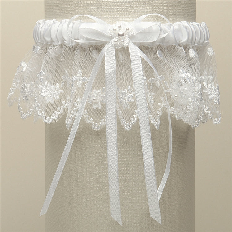 Vintage Irish Lace Inspired Wedding Garter