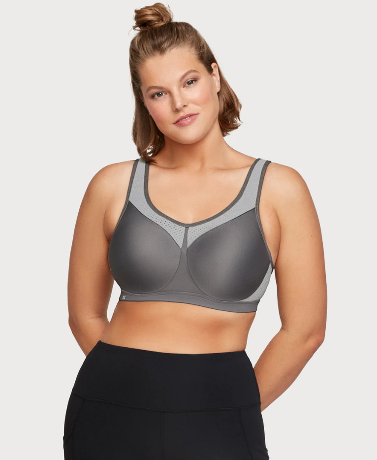 GLAMORISE High Impact UNDERWIRE Sports Bra style 9066 CAFE [42F] *New w/OUT  Tags