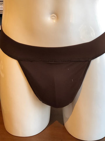 Thong back dance belt with lightly molded pouch