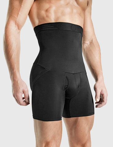 Men Tummy Control Shorts High Waist Slimming Body Shaper Compression  Shapewear Belly Girdle Underwear Boxer Briefs, Black, Medium : :  Clothing, Shoes & Accessories
