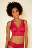Cosabella lace full busted plunging  bralette