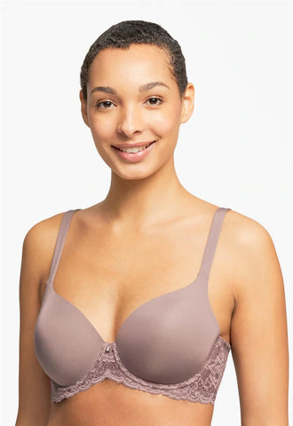 Montelle Pure Plus Full Coverage T-Shirt Bra in Black - Busted Bra