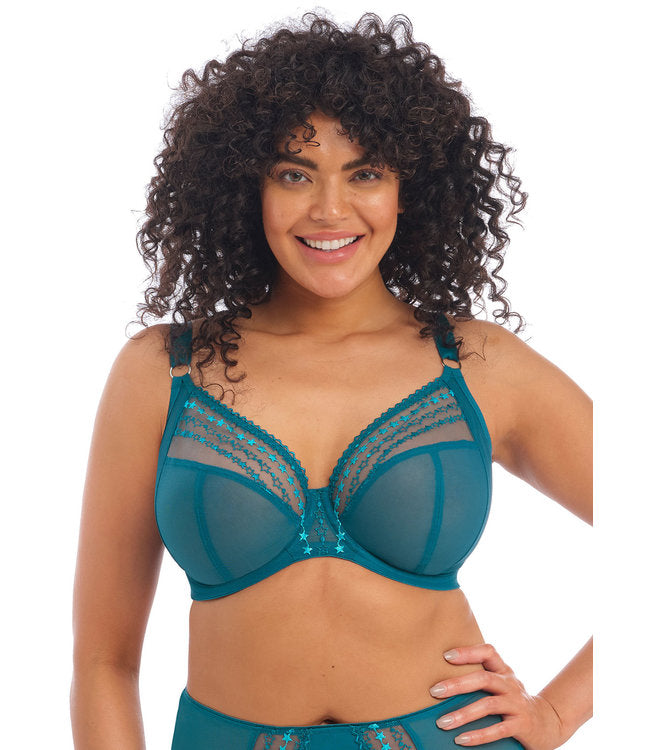 Elomi 8900, Matilda Unlined Plunge Underwire Bra (Chili & Storm) – Lingerie  By Susan