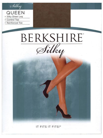 Berkshire 40 Denier Shimmers Control Top Tight with Reinforced Toe