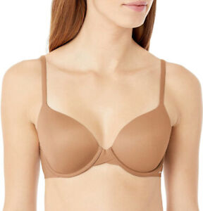 Calvin Klein Perfectly Fit Full Coverage T-Shirt Bra Black Size 36 D #F3837