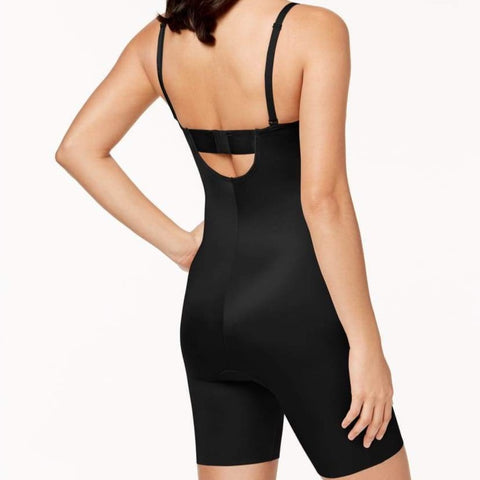 SPANX Suit Your Fancy Strapless Cupped Mid- Thigh Bodysuit for